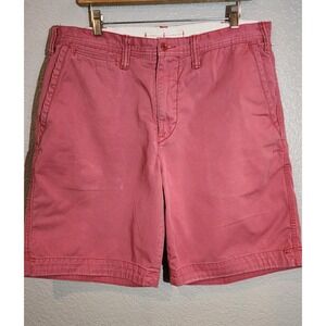 Polo Ralph Lauren Men's Chino Shorts Pink Size 36 Inseam 10 Flat Front Cotton